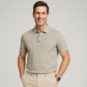 Men's Long Sleeve Polo Shirt - Structured Design for Casual or Office Wear12322