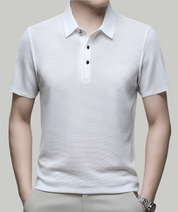 Men's Long Sleeve Polo Shirt - Structured Design for Casual or Office Wear 2