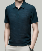Men's Long Sleeve Polo Shirt - Structured Design for Casual or Office Wear 4