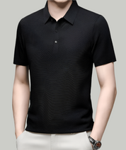Men's Long Sleeve Polo Shirt - Structured Design for Casual or Office Wear 8