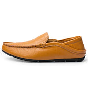 Men's Moccasins Shoes - Luxurious Leather Slip-On with Hand-Stitched Detailing 2