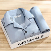 Men's Pajama Set - Classic Button-Up Shirt and Pants for Comfort and Style 2