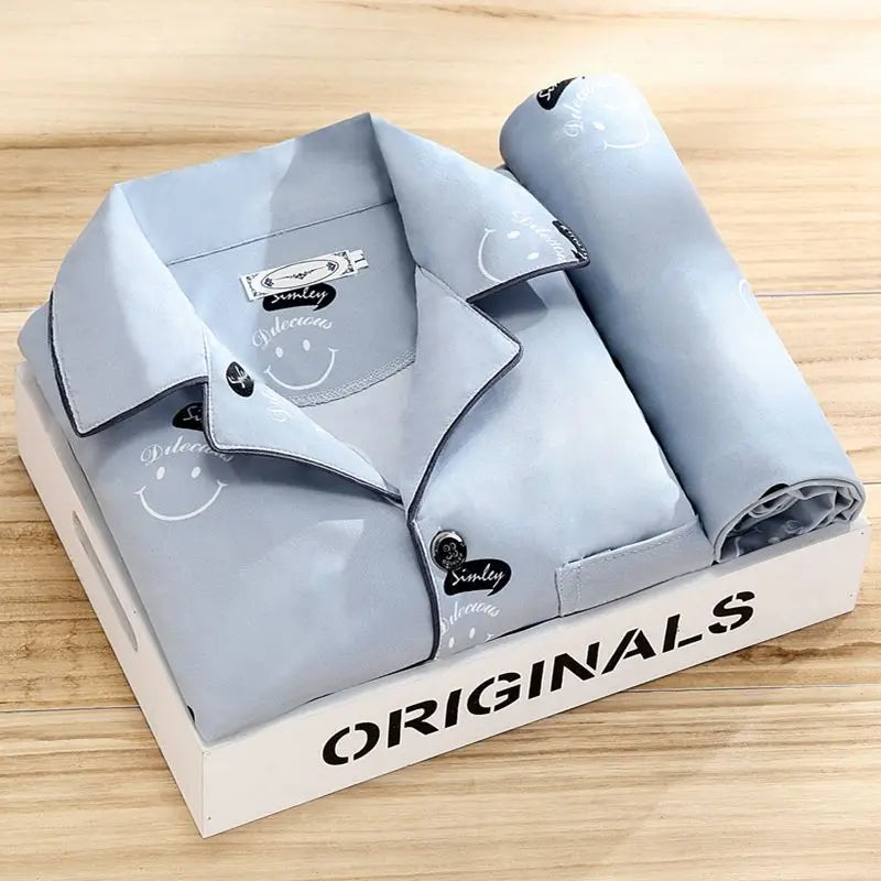 Men's Pajama Set - Classic Button-Up Shirt and Pants for Comfort and Style 6