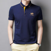 Men's Polo Shirt - Casual Lightweight Cotton Blend for Everyday Wear 1