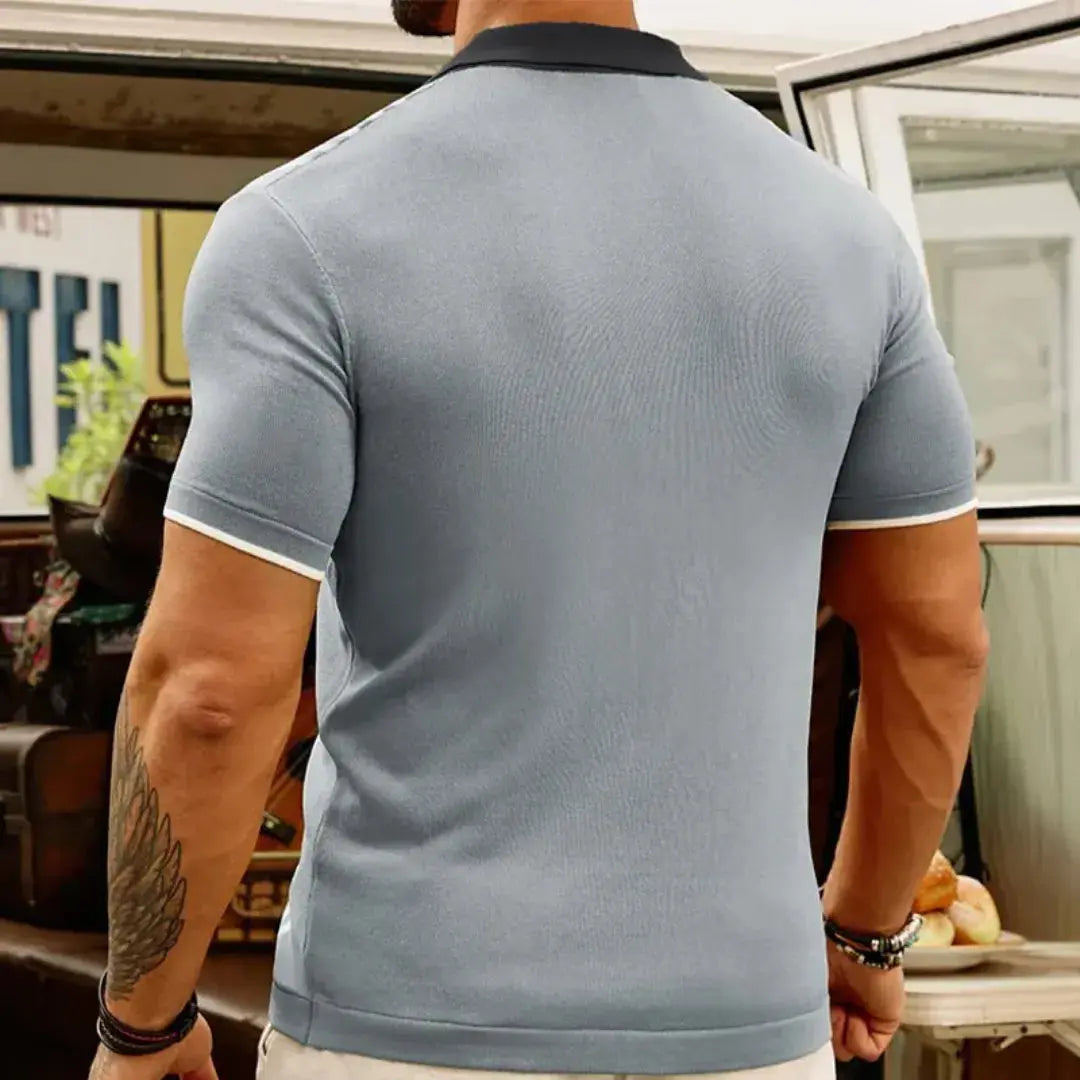 Men's Polo Shirt - Lightweight Breathable Knit Casual Wear 1