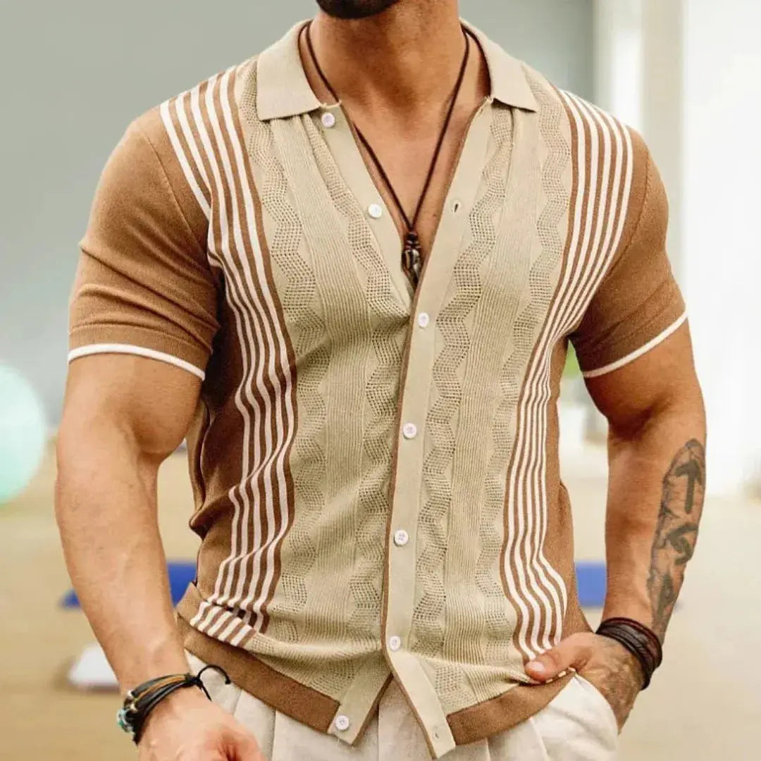 Men's Polo Shirt - Lightweight Breathable Knit Casual Wear 2