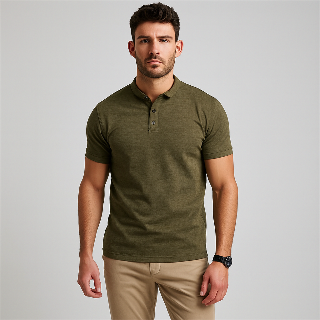 Men's Polo Shirt - Stylish Comfortable Fit for Casual and Formal Wear