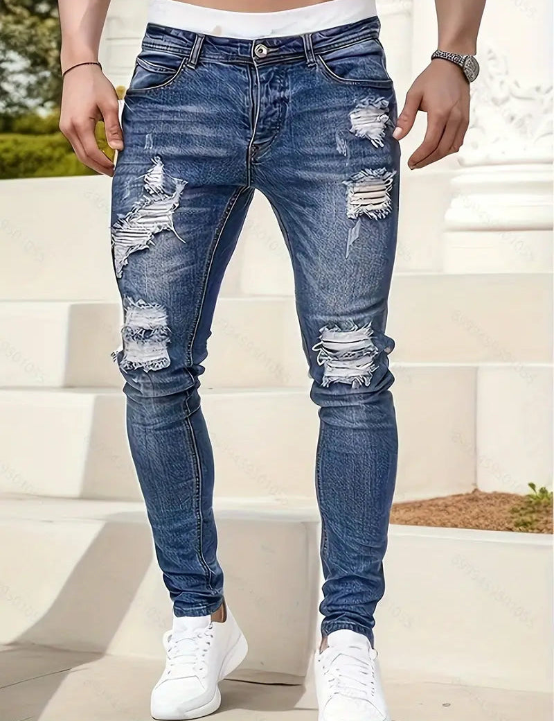 Men's Ripped Skinny Jeans 2