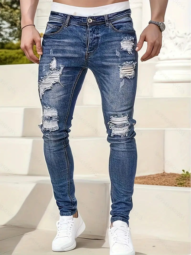 Men's Ripped Skinny Jeans 2