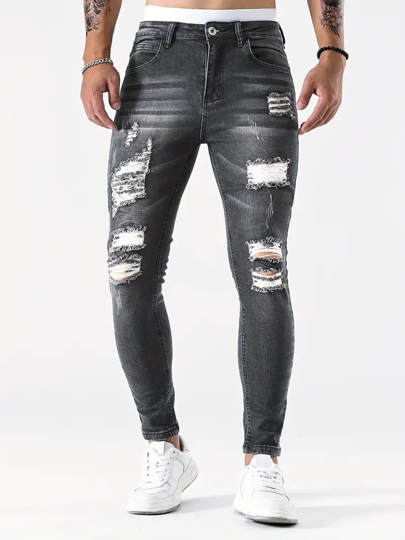 Men's Ripped Skinny Jeans 3