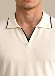 Men's Slim Fit Polo Shirt - Breathable Tailored Design for Casual & Semi-Formal Wear 2