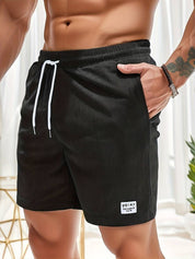 Men's Striped Summer Shorts - Lightweight Breathable Casual Fit 1