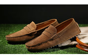 Men's Suede Loafers - Casual Brown Loafer Shoes for Everyday Wear 1