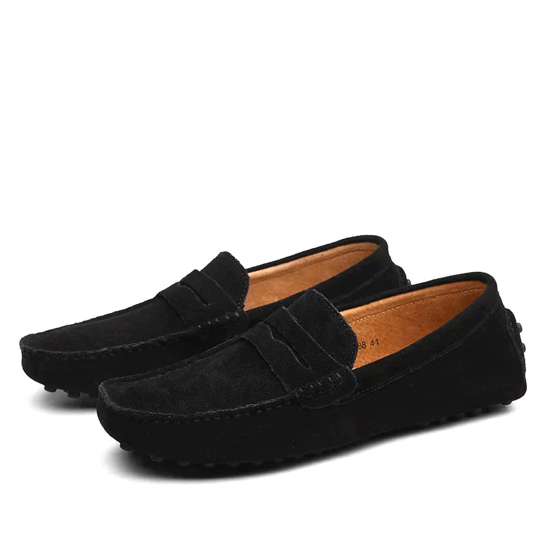 Men's Suede Loafers - Casual Brown Loafer Shoes for Everyday Wear 8