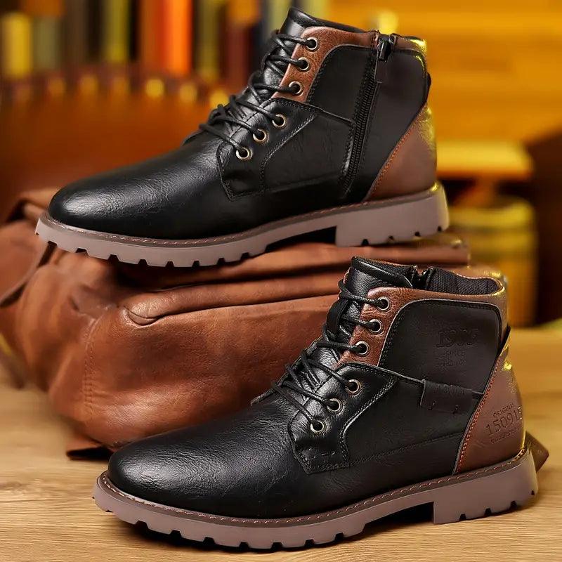 Men's Zipper Dress Boots 1