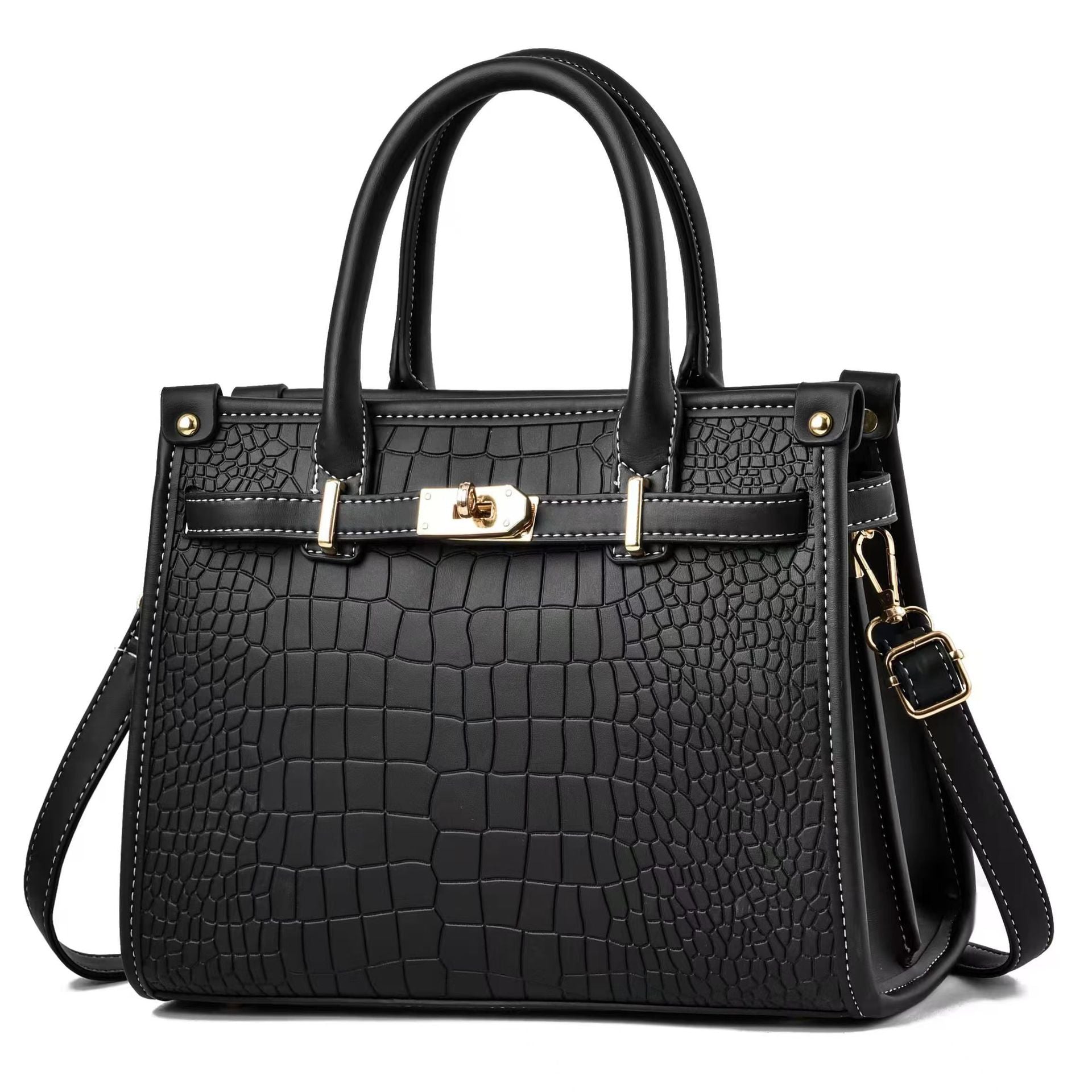 Luxe Haven Croco Handbag