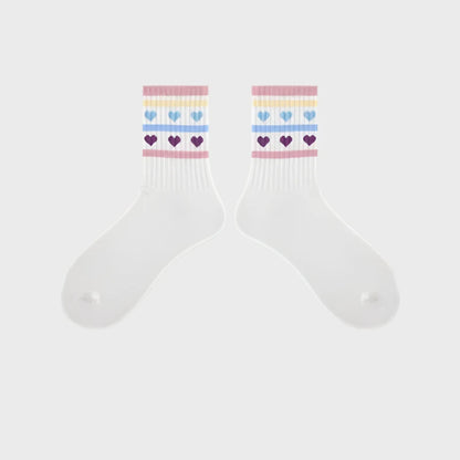 Lumi Colorful Mid-Legth Cotton Socks for Women