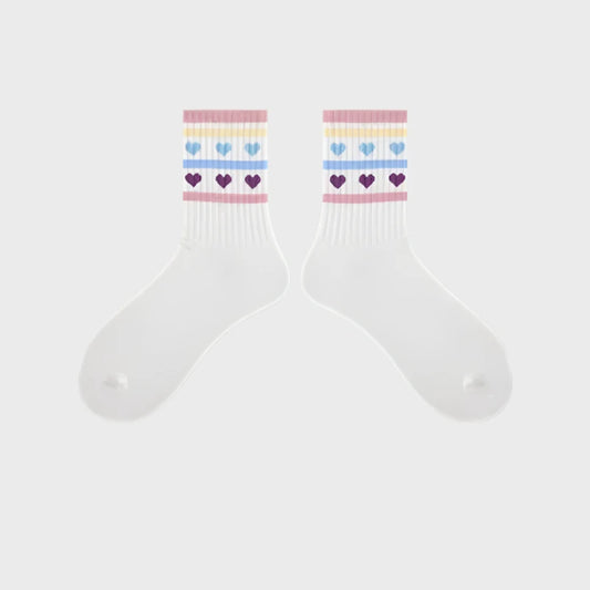 Lumi Colorful Mid-Legth Cotton Socks for Women