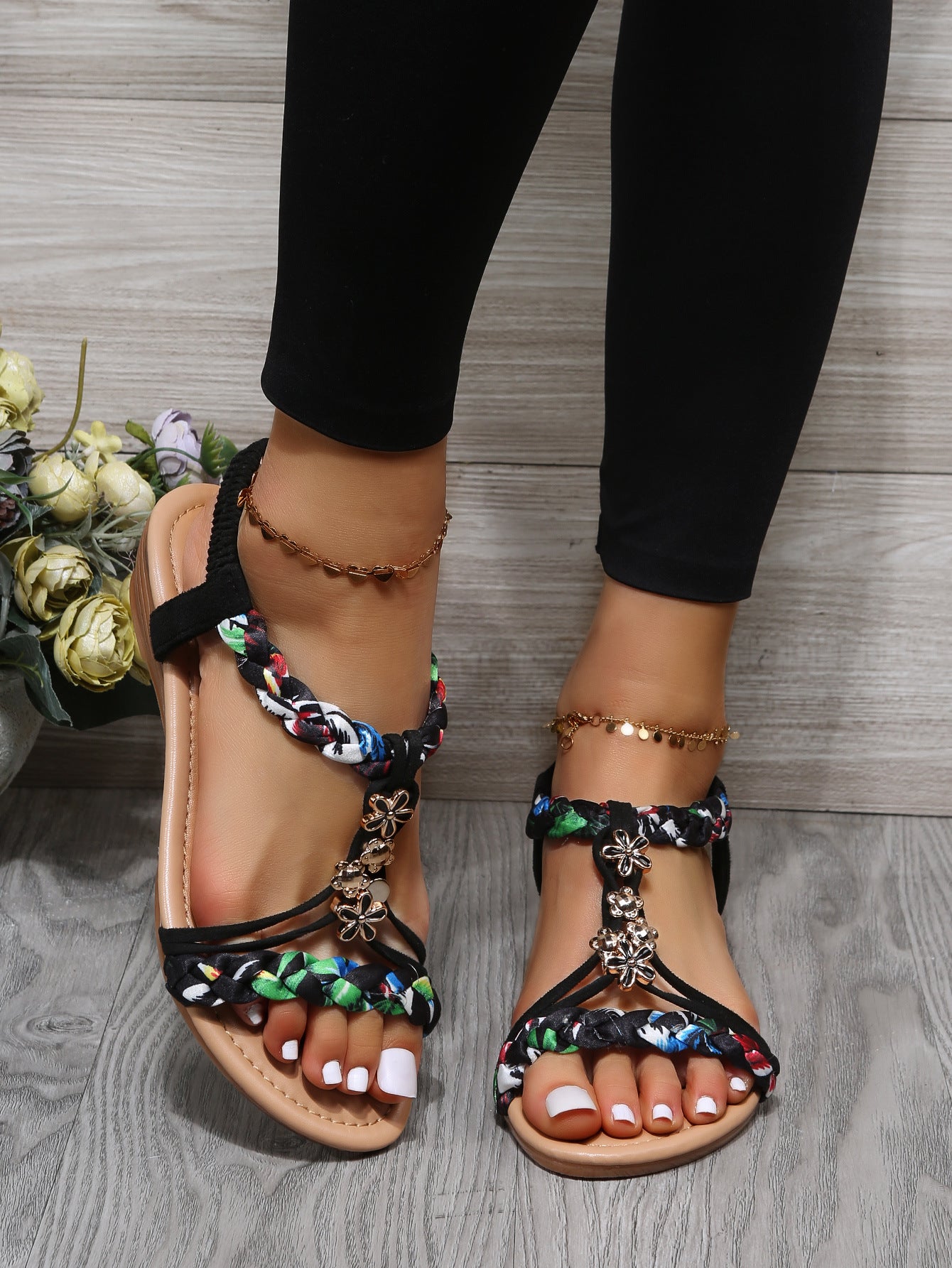 Bethy Strappy Wedge Sandals for Women