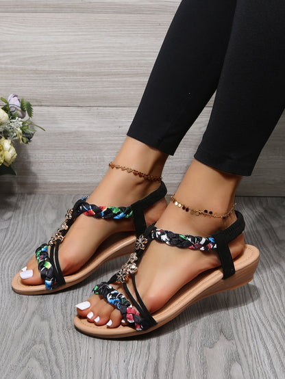 Bethy Strappy Wedge Sandals for Women