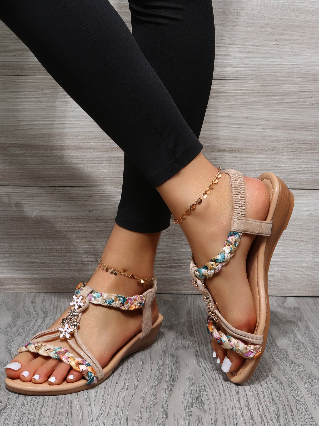 Bethy Strappy Wedge Sandals for Women