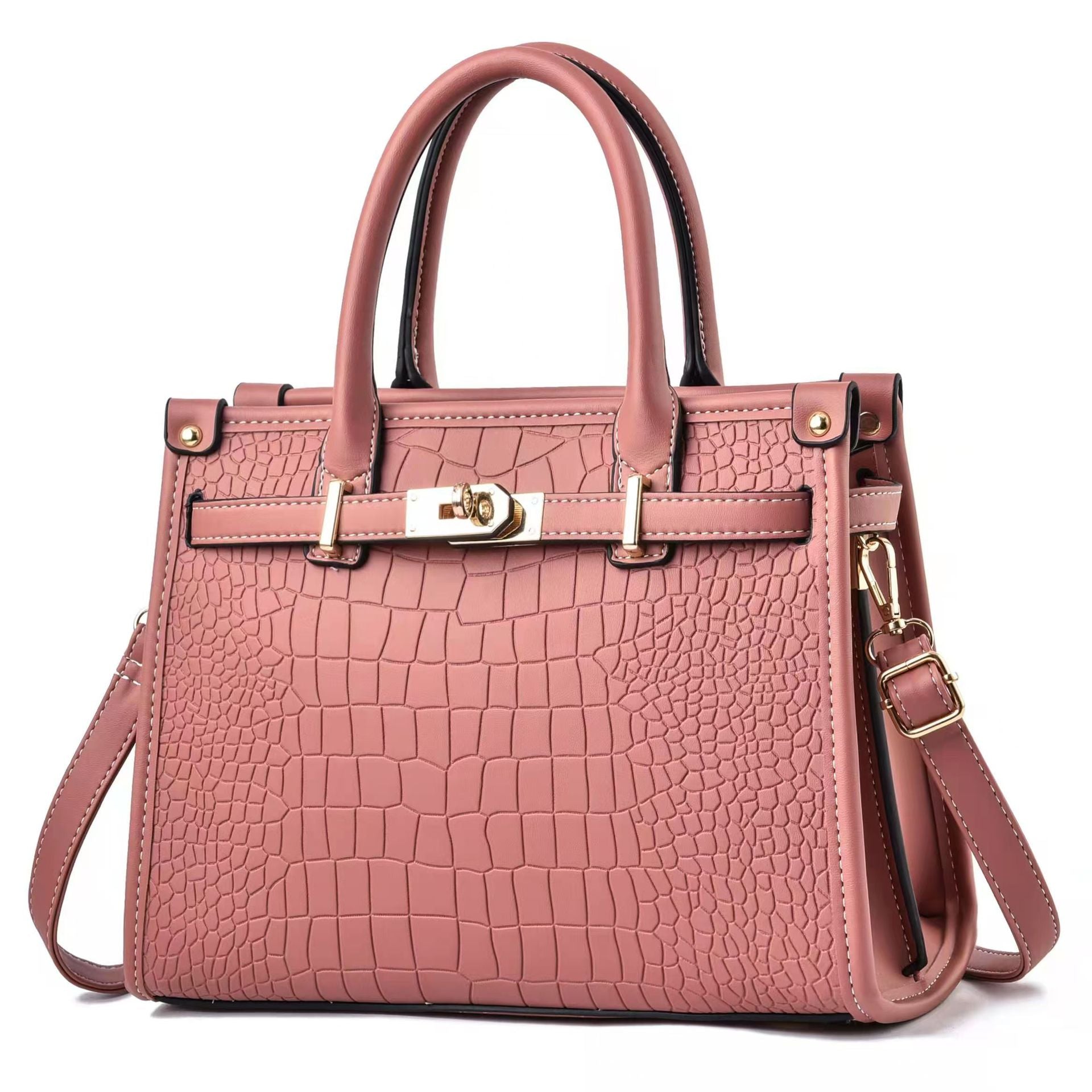 Luxe Haven Croco Handbag