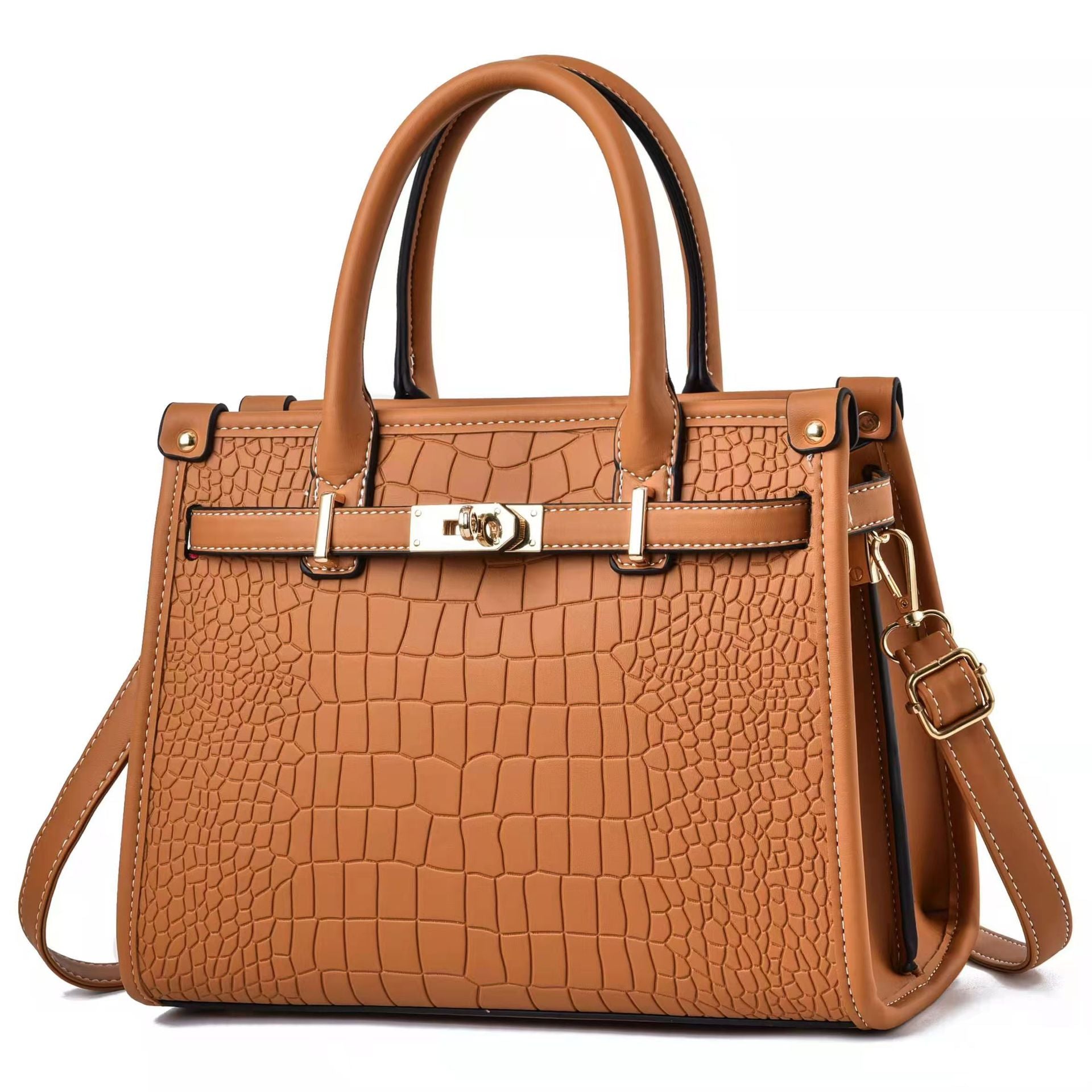 Luxe Haven Croco Handbag
