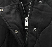 Quilted Bomber Jacket for Women – Oversized Fit, Ribbed Cuffs, Casual Outerwear for Chilly Days 6