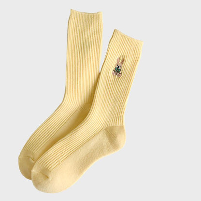 MacaronWooly Women's Warm Crew Socks