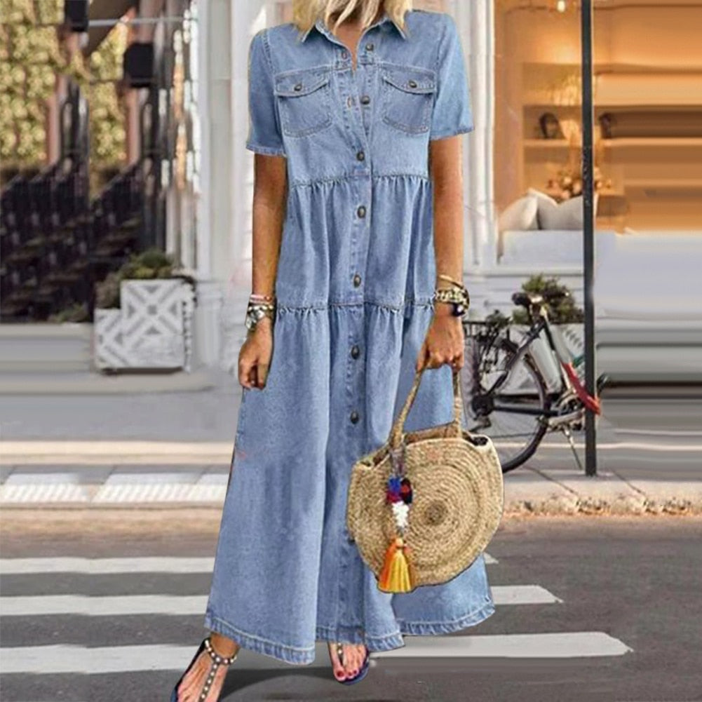 Theresa Classic Denim Dress