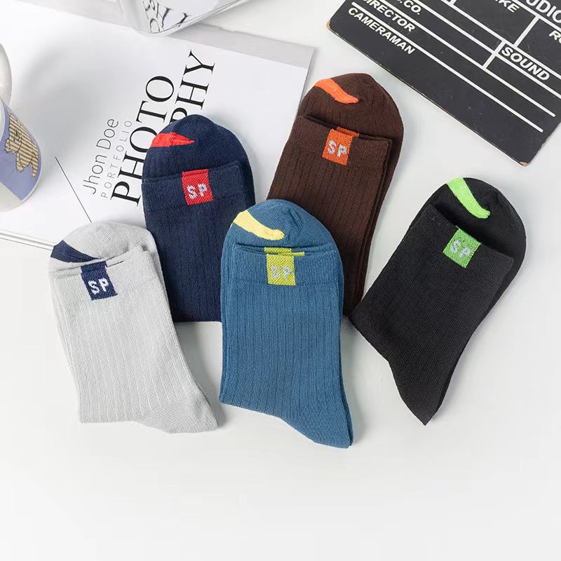 FreshOver Crew Socks for Men - 5 Pairs