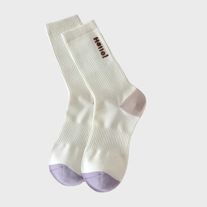 HelloPairs Women's Warm Crew Socks