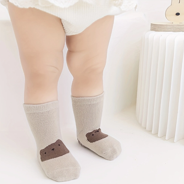 ComfySafe Non-Slip Baby & Kids Socks - 6 Pairs