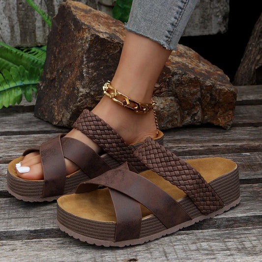 Ursula Strappy Wedge Sandals for Women