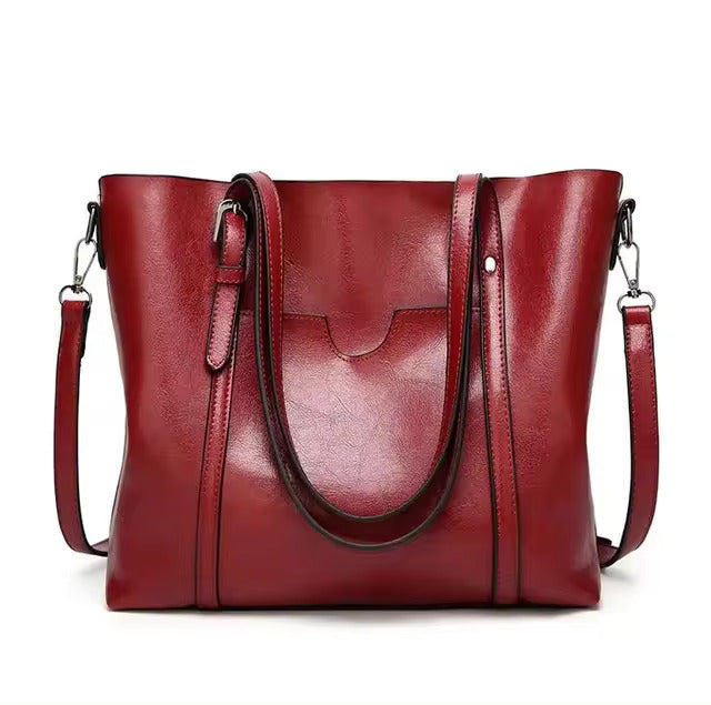 Luxe Vibe Tote - Stylish Vegan Leather Bag