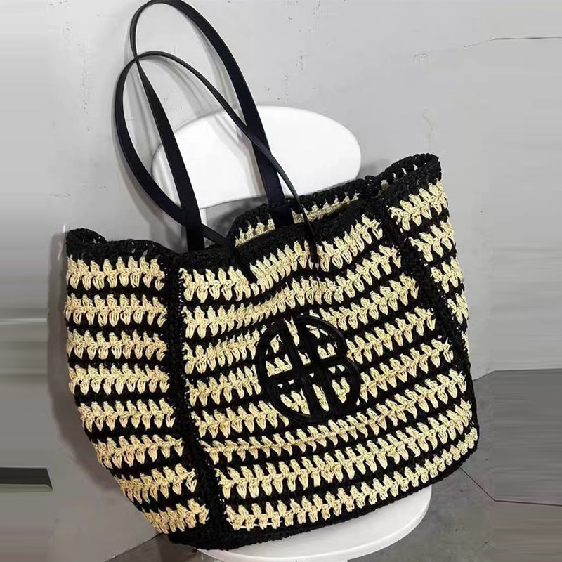 Sonya Straw Beach Bag & Shoulder Bag