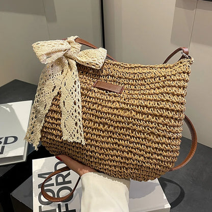 Gemma Straw Shoulder Bag