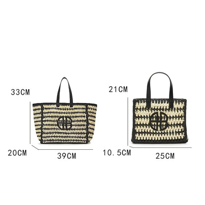 Sonya Straw Beach Bag & Shoulder Bag