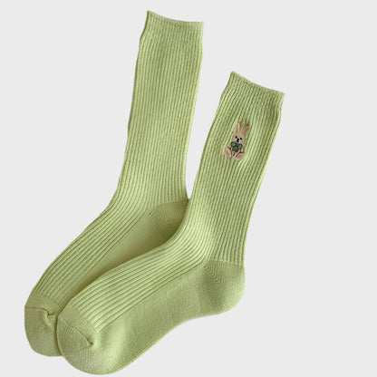 MacaronWooly Women's Warm Crew Socks