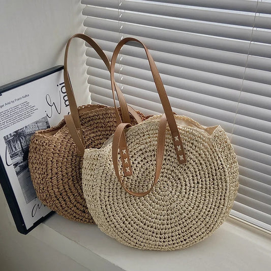 Elmie Straw Shoulder Bag