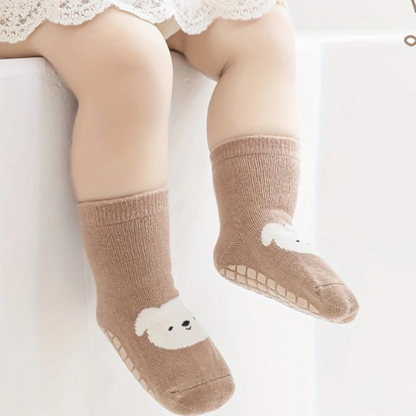 ComfySafe Non-Slip Baby & Kids Socks - 6 Pairs