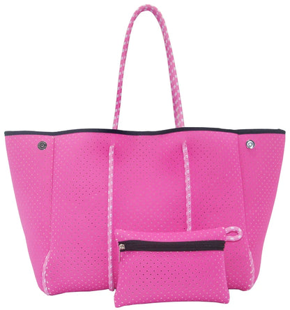 Charlene Neoprene Beach Bag with Pouch