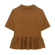 Women's Knitted Jacket with Collar and Long Sleeves for Casual and Business Wear-2