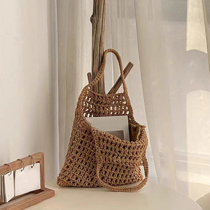 Therese Straw Shoulder Bag