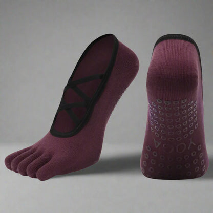 OceanWave Women's Yoga & Pilates Grip Socks