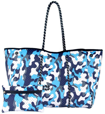 Charlene Neoprene Beach Bag with Pouch