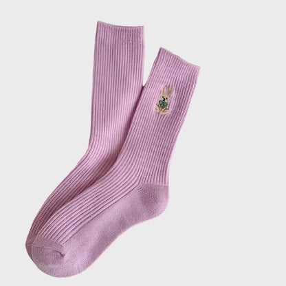 MacaronWooly Women's Warm Crew Socks