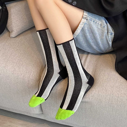 FitStripes Striped Crew Socks for Women