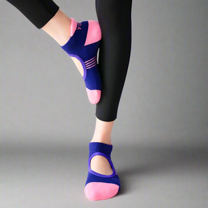 LunarFlow Women's Yoga & Pilates Grip Socks