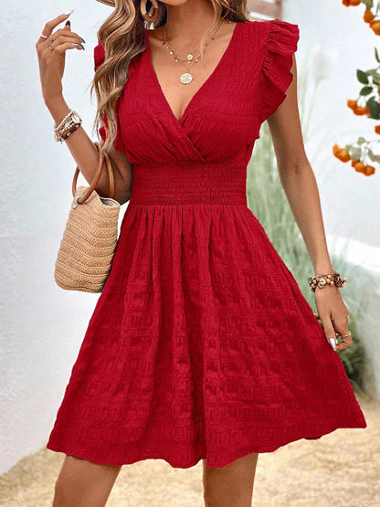 Ava Flutter Sleeve Dress